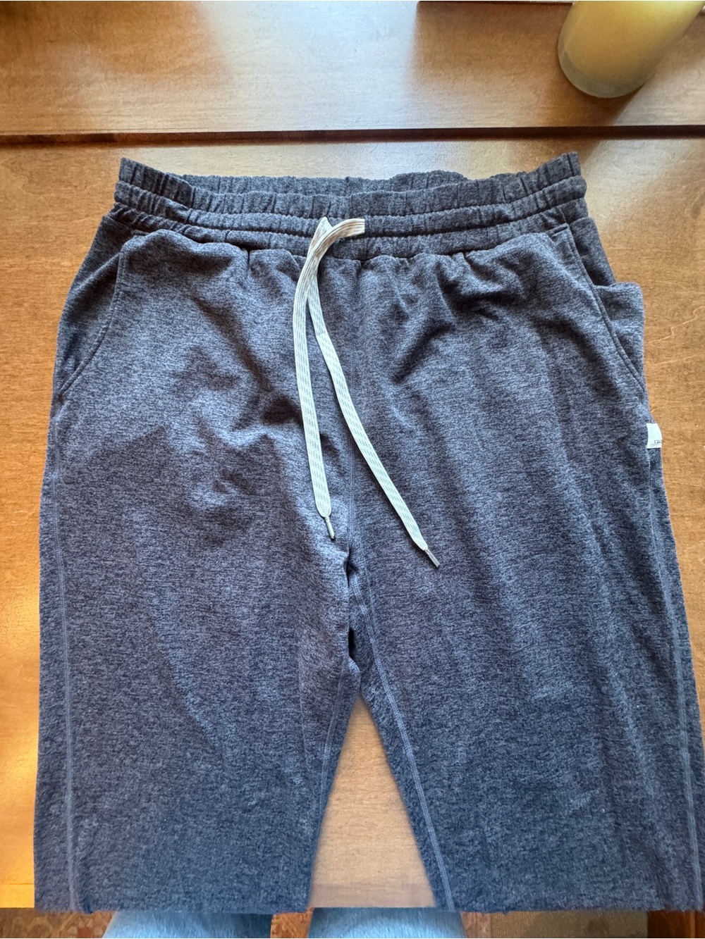 Vuori Charcoal Gray Drawstring Track Pants